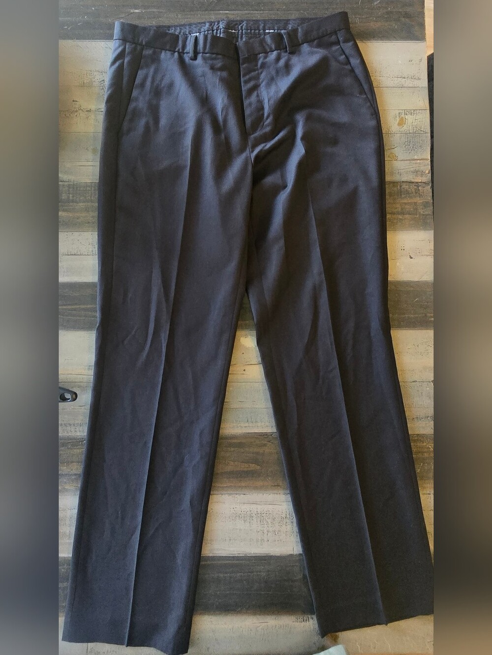 Calvin Klein Men's Black Dress Pants - Classic Straight Fit